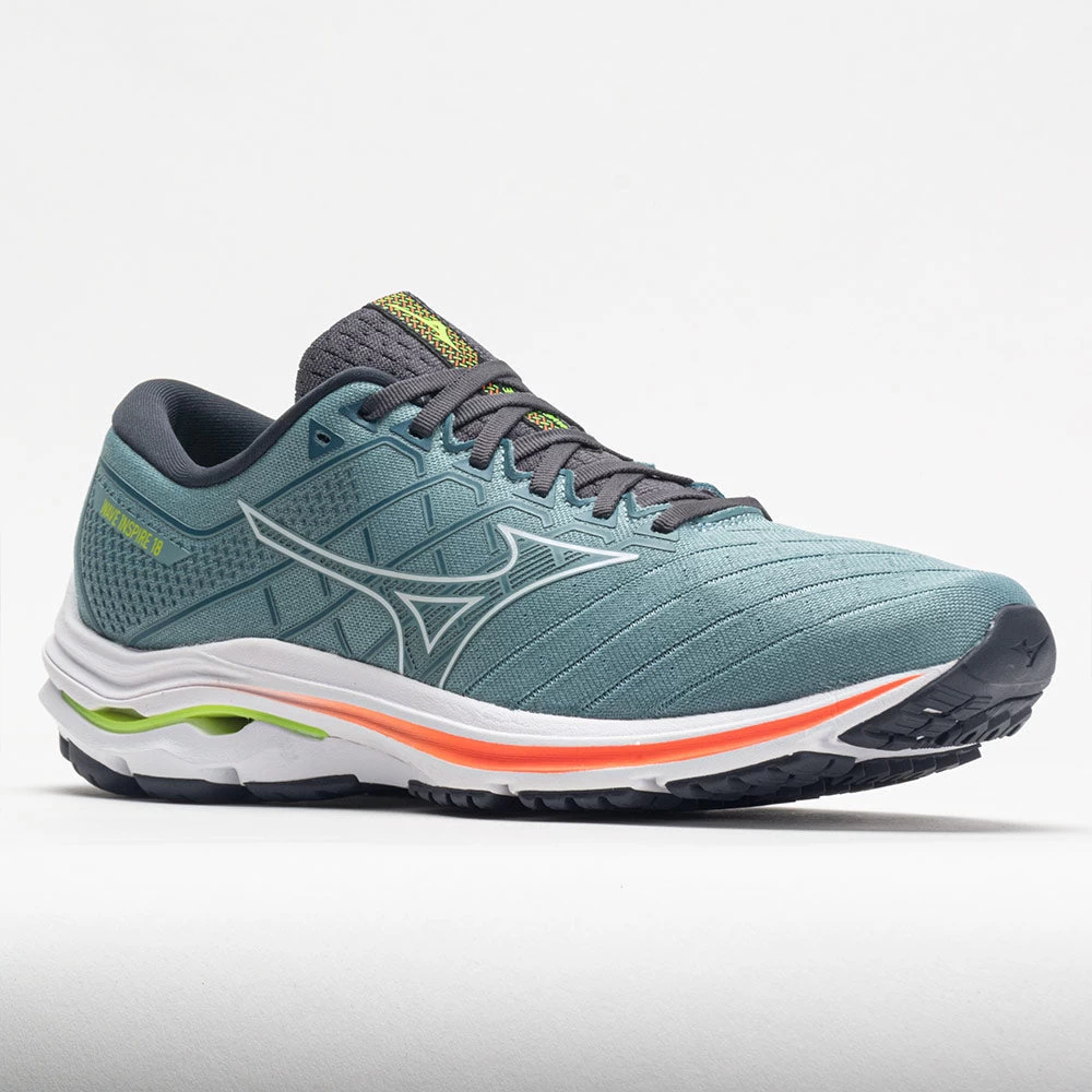Mizuno Wave Inspire 18 Men's Smoke Blue/White 5 Mizuno Wave Inspire 18 Men's Smoke Blue/White - Image 5