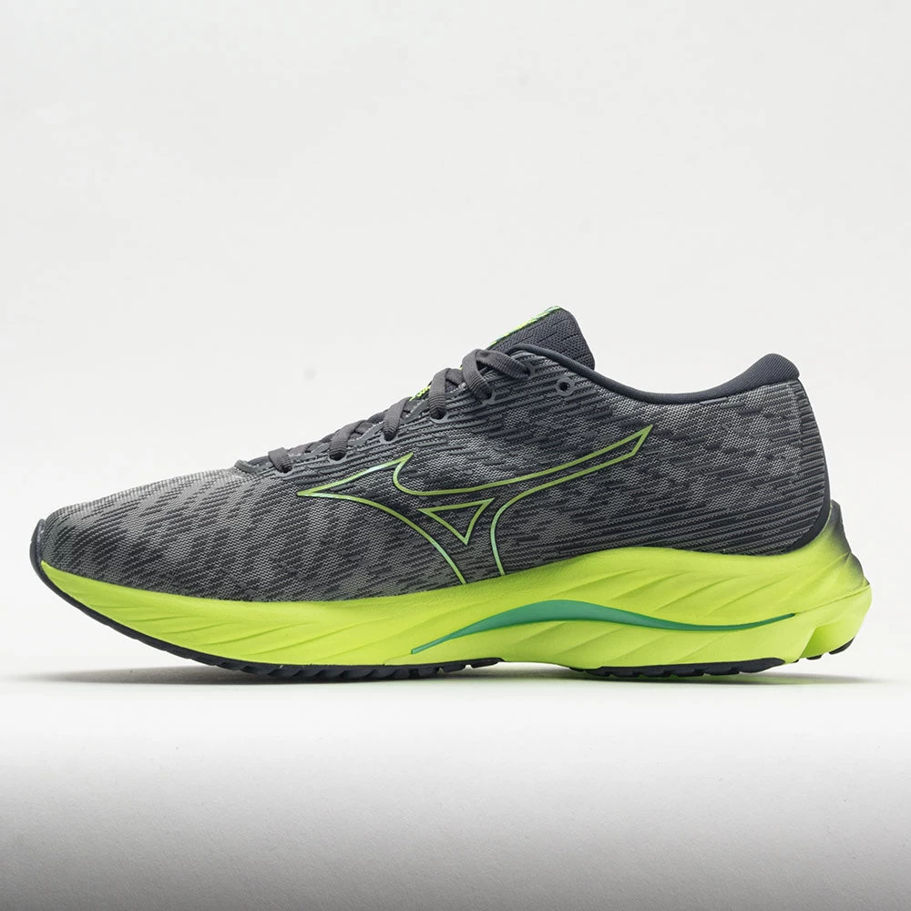 Mizuno Wave Rider 26 Mesh Men's Ultimate Grey/Neo Lime 2 Mizuno Wave Rider 26 Mesh Men's Ultimate Grey/Neo Lime - Image 2