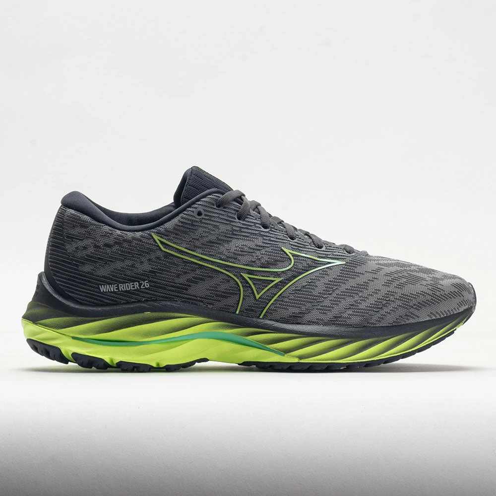 Mizuno Wave Rider 26 Mesh Men's Ultimate Grey/Neo Lime 1 Mizuno Wave Rider 26 Mesh Men's Ultimate Grey/Neo Lime
