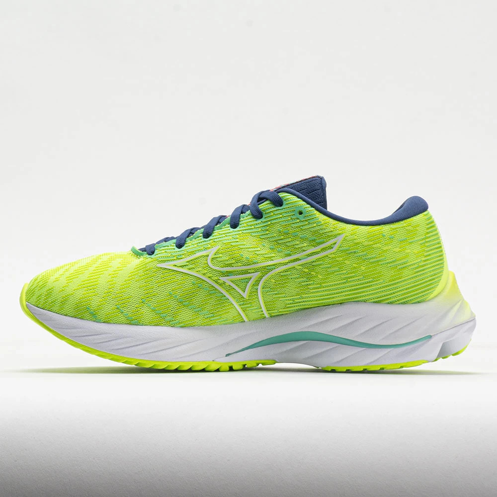 Mizuno Wave Rider 26 Mesh Women's Neo Lime/White 2 Mizuno Wave Rider 26 Mesh Women's Neo Lime/White - Image 2