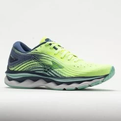 Mizuno Wave Sky 6 Women's Neo Lime/Ancient Water -Mizuno Store 049122 5
