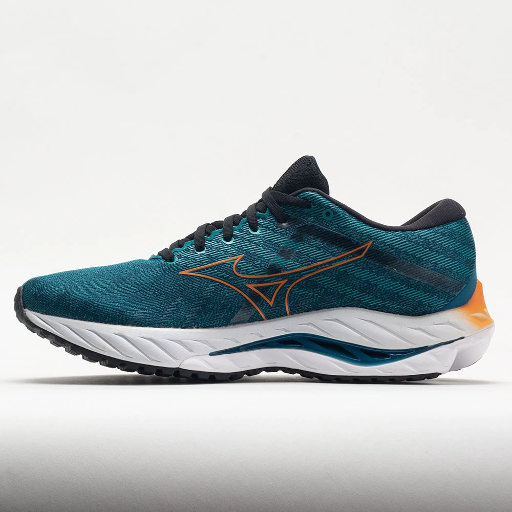 Mizuno Wave Inspire 19 Men's Ink Blue/Bird Of Paradise 2 Mizuno Wave Inspire 19 Men's Ink Blue/Bird Of Paradise - Image 2