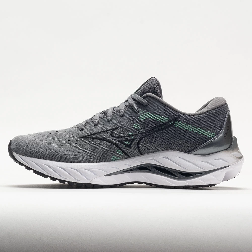 Mizuno Wave Inspire 19 Knit Men's Ultimate Grey/Black 2 Mizuno Wave Inspire 19 Knit Men's Ultimate Grey/Black - Image 2