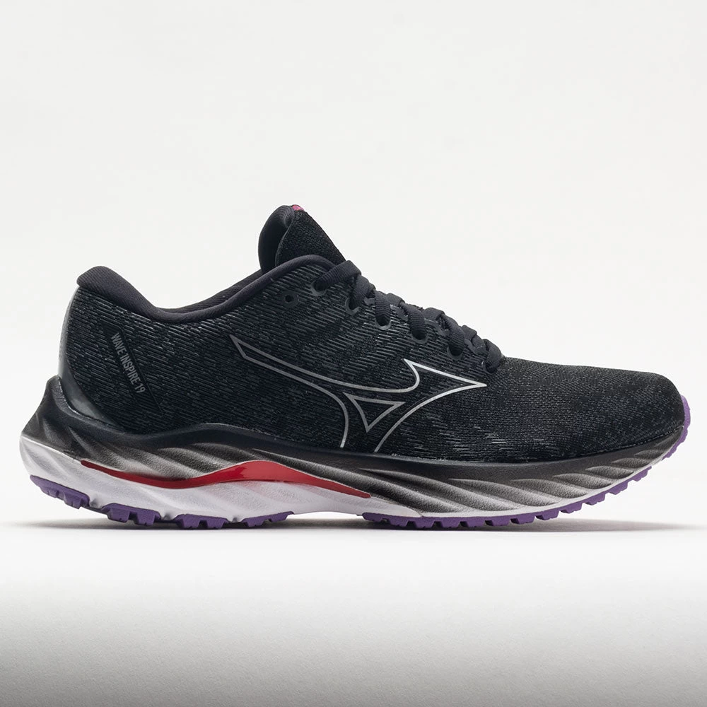 Mizuno Wave Inspire 19 Women's Black/Silver 1 Mizuno Wave Inspire 19 Women's Black/Silver