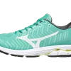 Mizuno Women's Rider WaveKnit 3 (BT00 – Blue Turquoise/white)