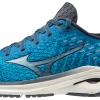 Mizuno Men's Wave Inspire 17 Waveknit (5FRE - Mykonos Blue/Ombre Blue)