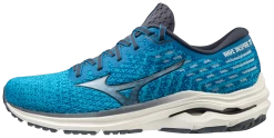Mizuno Men's Wave Inspire 17 Waveknit (5FRE - Mykonos Blue/Ombre Blue)