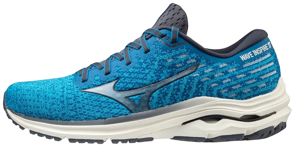 Mizuno Men's Wave Inspire 17 Waveknit (5FRE - Mykonos Blue/Ombre Blue) 1 Mizuno Men's Wave Inspire 17 Waveknit (5FRE - Mykonos Blue/Ombre Blue)