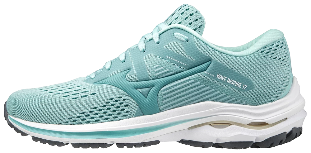 Mizuno Women's Wave Inspire 17 (5A54 - Eggshell Blue/Dusty Turquoise) 1 Mizuno Women's Wave Inspire 17 (5A54 - Eggshell Blue/Dusty Turquoise)