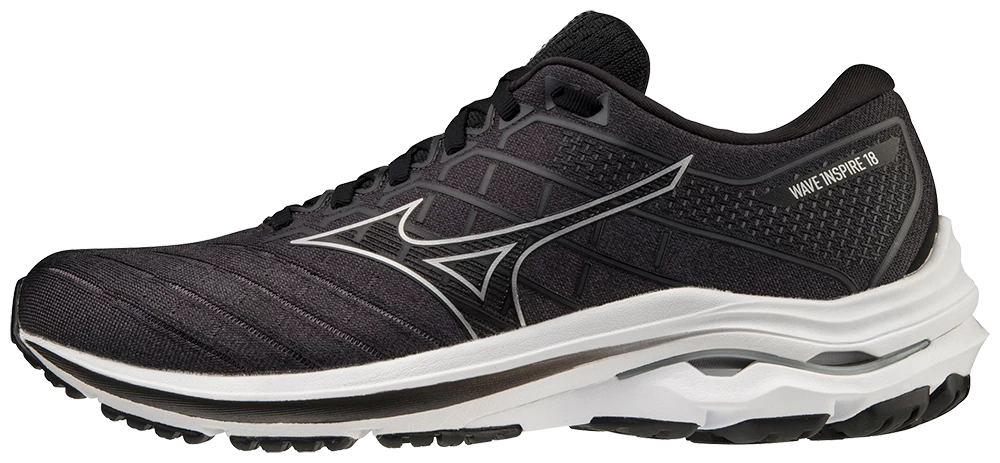 Mizuno Men's Wave Inspire 18 (9073 - Black/Silver) 1 Mizuno Men's Wave Inspire 18 (9073 - Black/Silver)