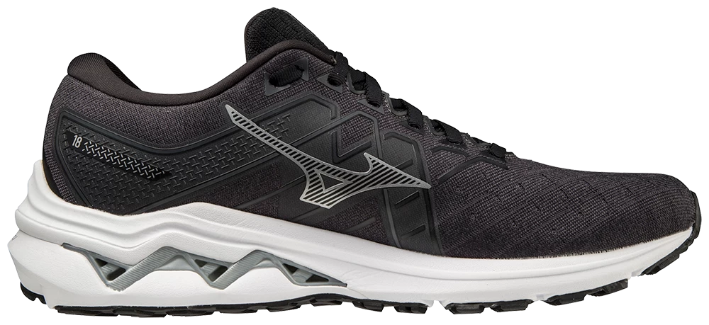 Mizuno Men's Wave Inspire 18 (9073 - Black/Silver) 2 Mizuno Men's Wave Inspire 18 (9073 - Black/Silver) - Image 2
