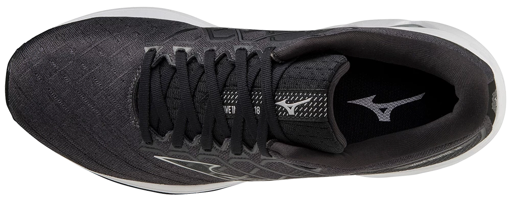 Mizuno Men's Wave Inspire 18 (9073 - Black/Silver) 4 Mizuno Men's Wave Inspire 18 (9073 - Black/Silver) - Image 4