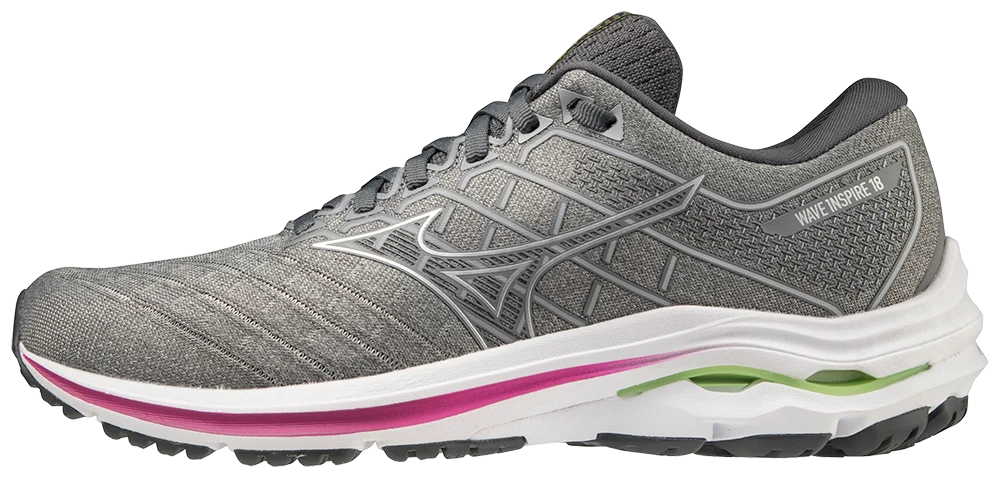 Mizuno Women's Wave Inspire 18 (UG73 - Ultimate Grey/Silver) 1 Mizuno Women's Wave Inspire 18 (UG73 - Ultimate Grey/Silver)