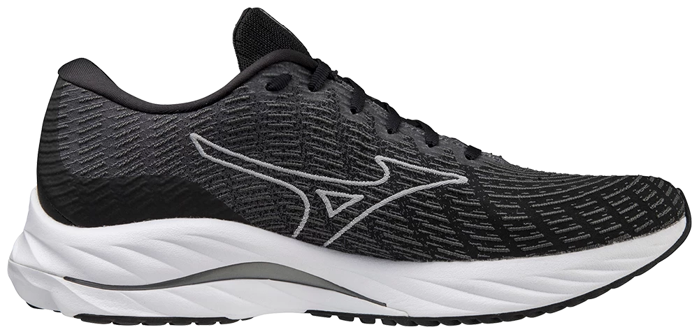 Mizuno Men's Wave Rider 26 SSW (9000 - Black/White) 2 Mizuno Men's Wave Rider 26 SSW (9000 - Black/White) - Image 2