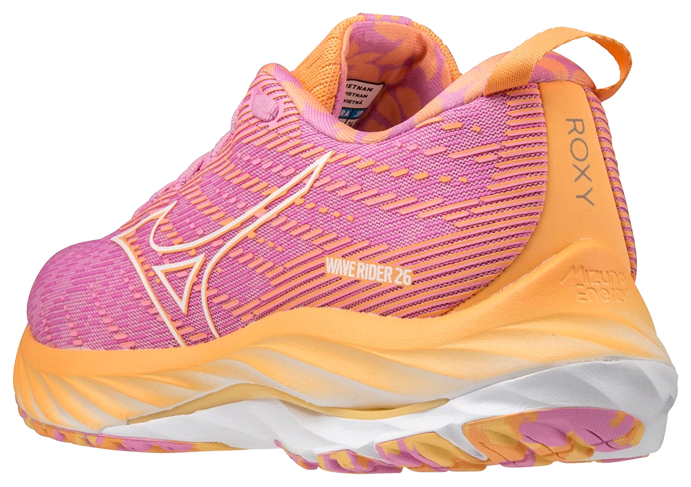 Mizuno Women's Wave Rider 26 Roxy Running Shoe 16 Mizuno Women's Wave Rider 26 Roxy Running Shoe - Image 16