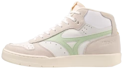 Mizuno City Wind Mid, White/Smoke Green