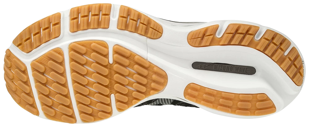 Mizuno Men’s Wave Rider 24 Waveknit (9098 - Black/Dark Shadow) 2 Mizuno Men’s Wave Rider 24 Waveknit (9098 - Black/Dark Shadow) - Image 2