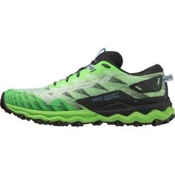 Mizuno Wave Daichi 7 Trail Running Shoes Men - Sweet Mint Pesto / Cameo Green / Little Boy Blue