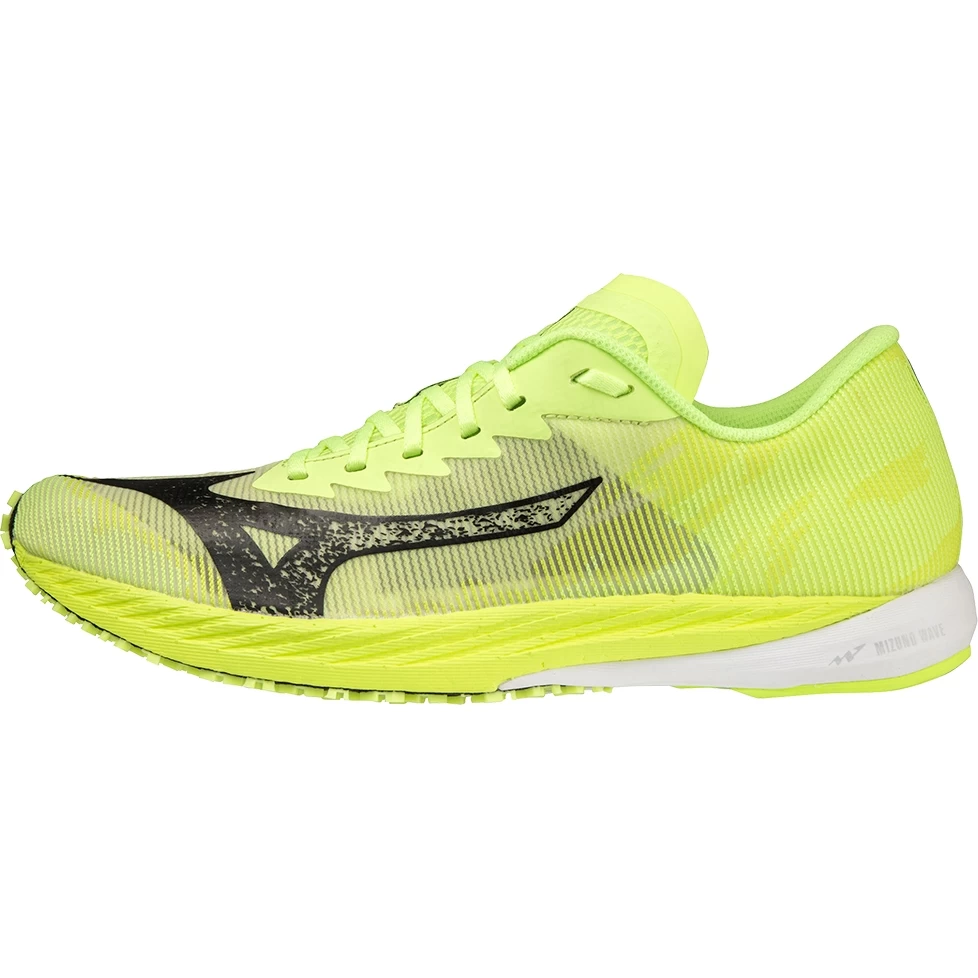 Mizuno Wave Duel 3 Running Shoes Men - Black / Neo Lime / White 2 Mizuno Wave Duel 3 Running Shoes Men - Black / Neo Lime / White - Image 2