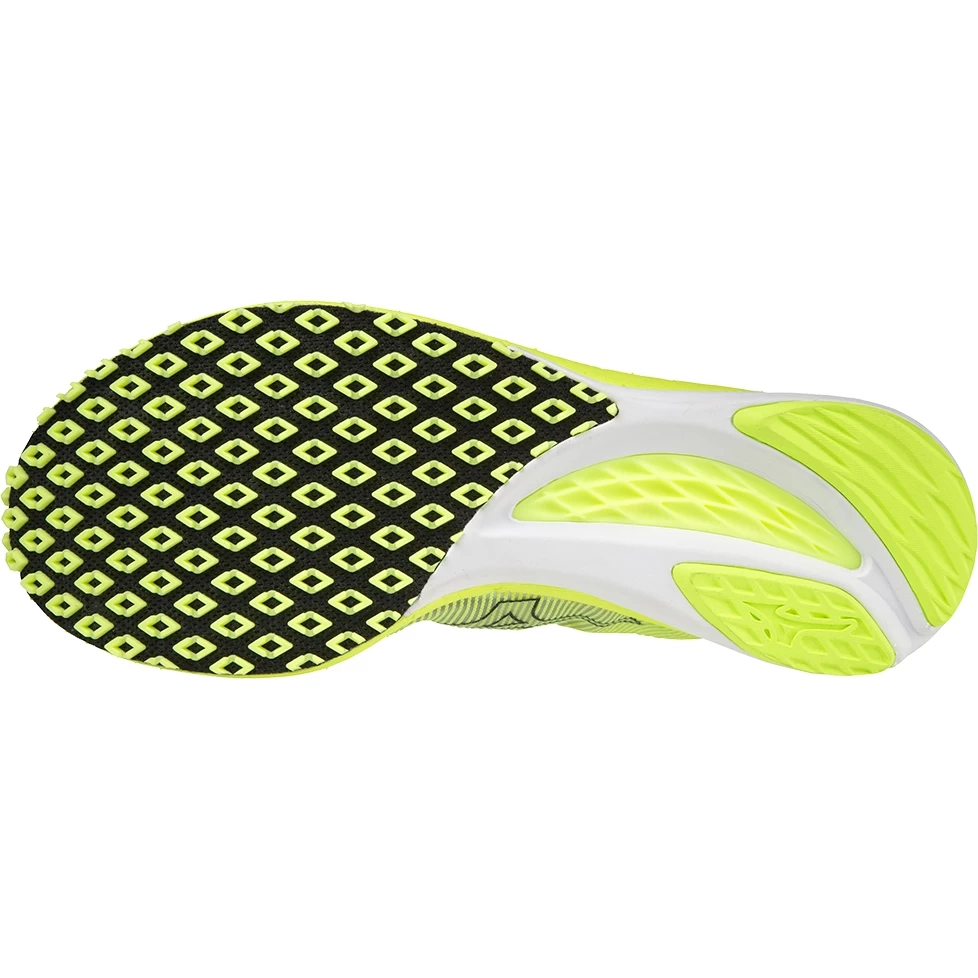 Mizuno Wave Duel 3 Running Shoes Men - Black / Neo Lime / White 6 Mizuno Wave Duel 3 Running Shoes Men - Black / Neo Lime / White - Image 6