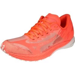 Mizuno Wave Duel 3 Running Shoes Women - Fiery Coral 2 / Black / White