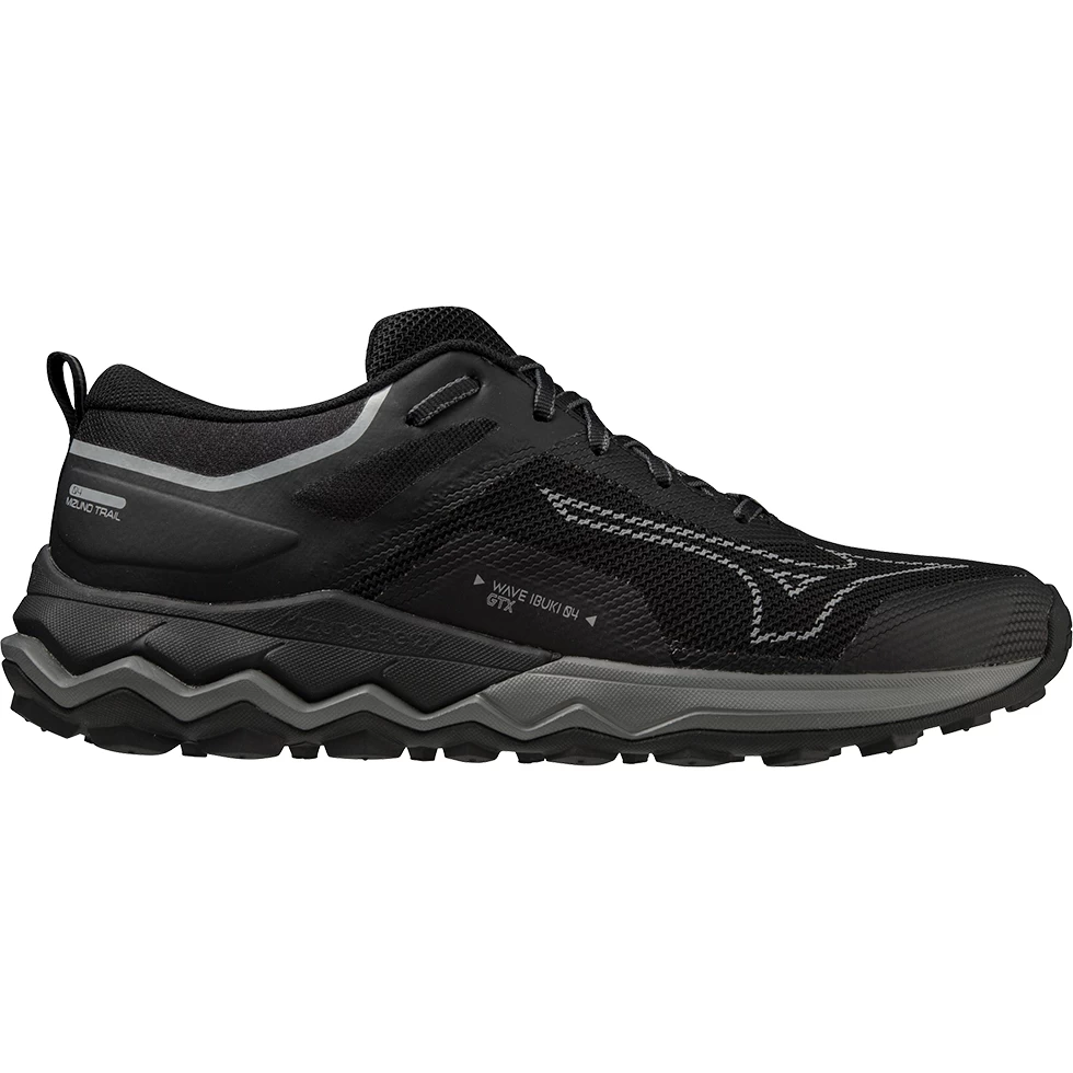Mizuno Wave Ibuki 4 GTX Trail Running Shoe Men - Black / Metallic Gray / Dark Shadow 2 Mizuno Wave Ibuki 4 GTX Trail Running Shoe Men - Black / Metallic Gray / Dark Shadow - Image 2