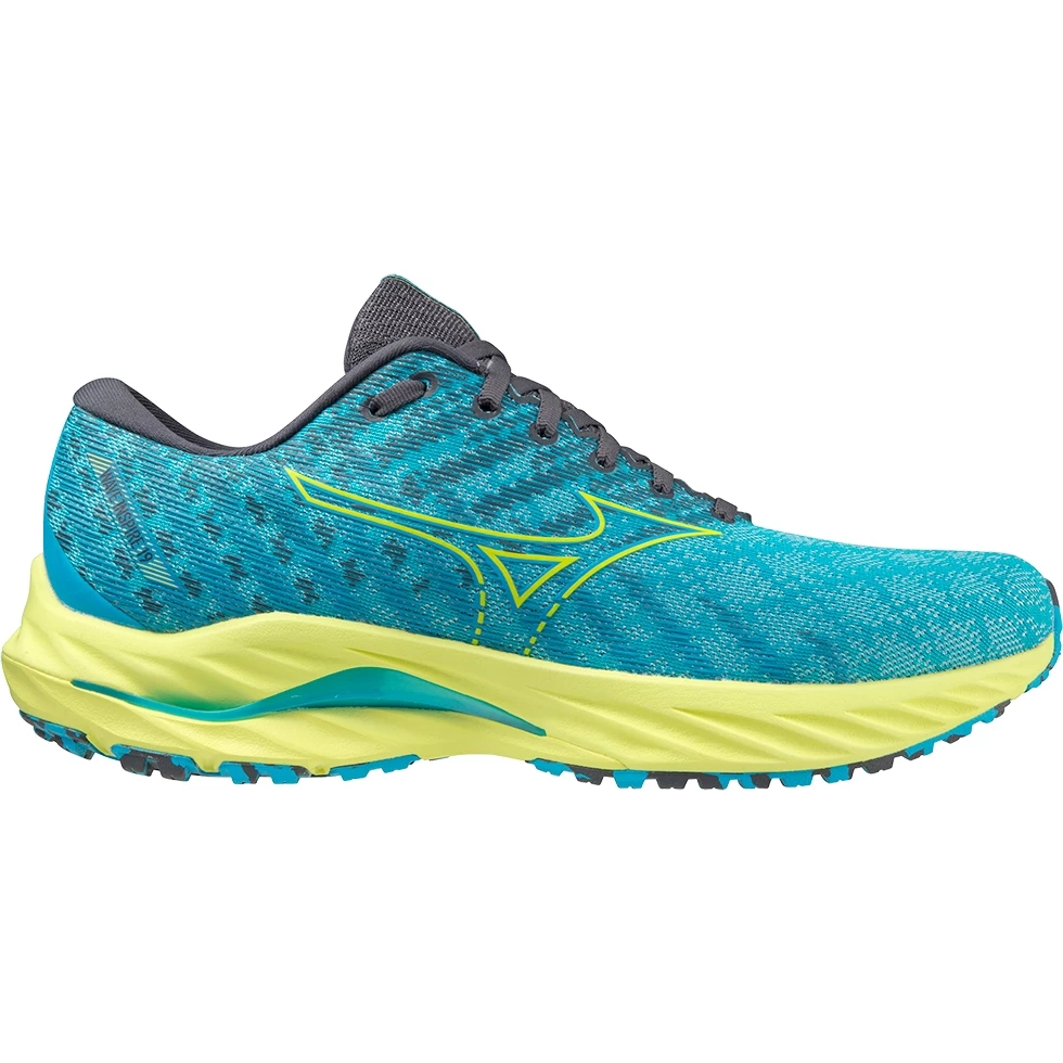 Mizuno Wave Inspire 19 Running Shoes Men - Jet Blue / Bolt 2 / Luminous 6 Mizuno Wave Inspire 19 Running Shoes Men - Jet Blue / Bolt 2 / Luminous - Image 6