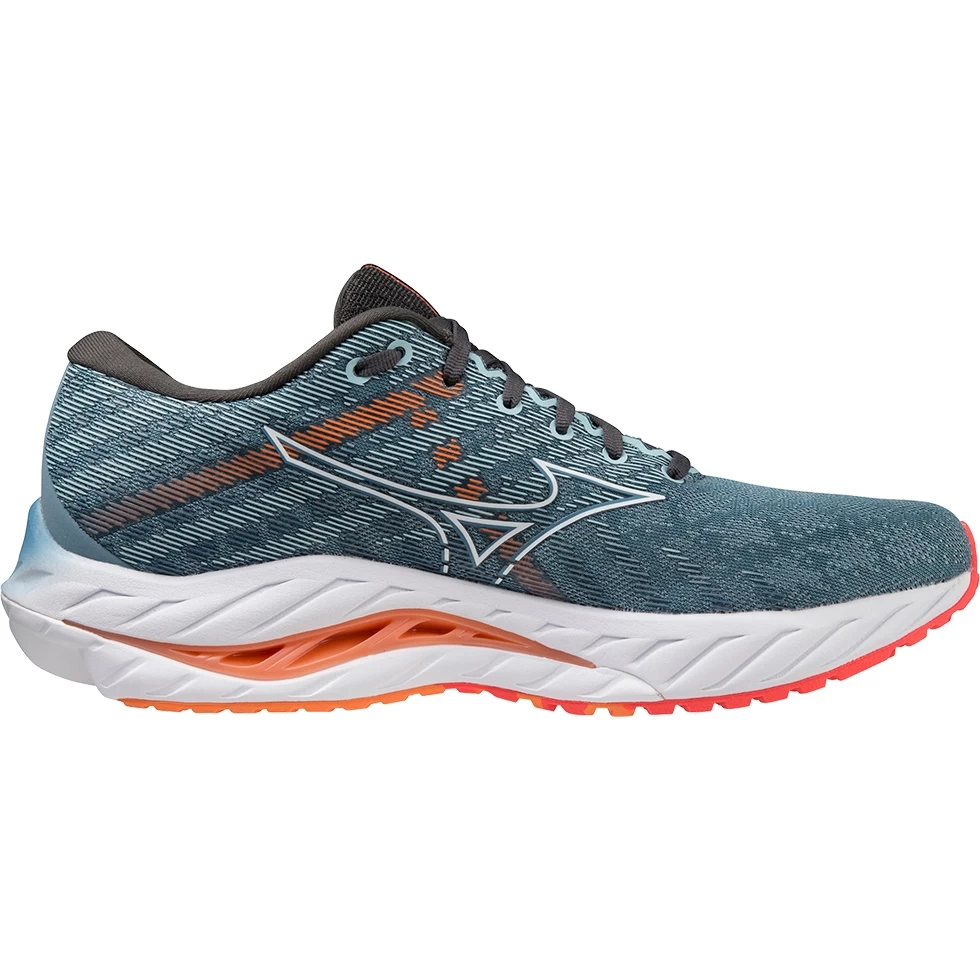 Mizuno Wave Inspire 19 Running Shoes Men - Provincial Blue / White / Light Orange 3 Mizuno Wave Inspire 19 Running Shoes Men - Provincial Blue / White / Light Orange - Image 3