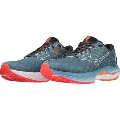 Mizuno Wave Inspire 19 Running Shoes Men - Provincial Blue / White / Light Orange 12 Mizuno Wave Inspire 19 Running Shoes Men - Provincial Blue / White / Light Orange -Mizuno Store mizuno wave inspire 19 running shoes provincial blue white light orange 4 1399123
