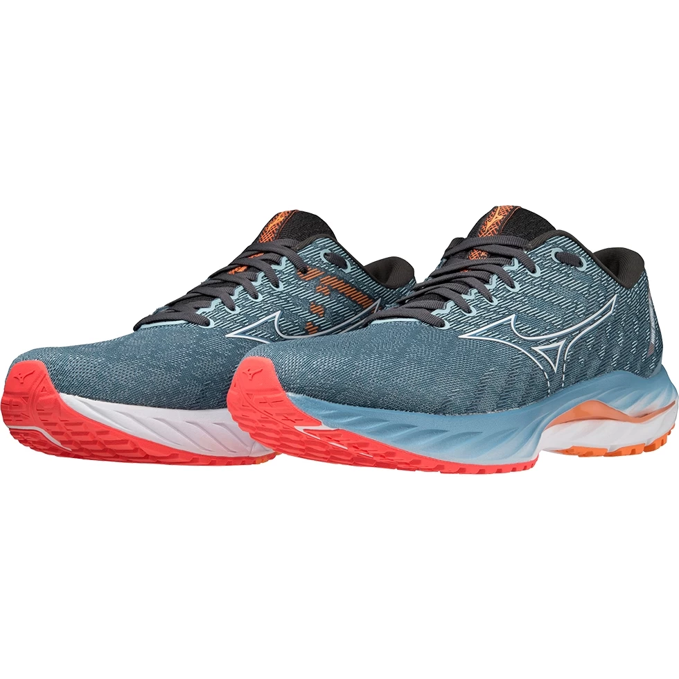 Mizuno Wave Inspire 19 Running Shoes Men - Provincial Blue / White / Light Orange 4 Mizuno Wave Inspire 19 Running Shoes Men - Provincial Blue / White / Light Orange - Image 4
