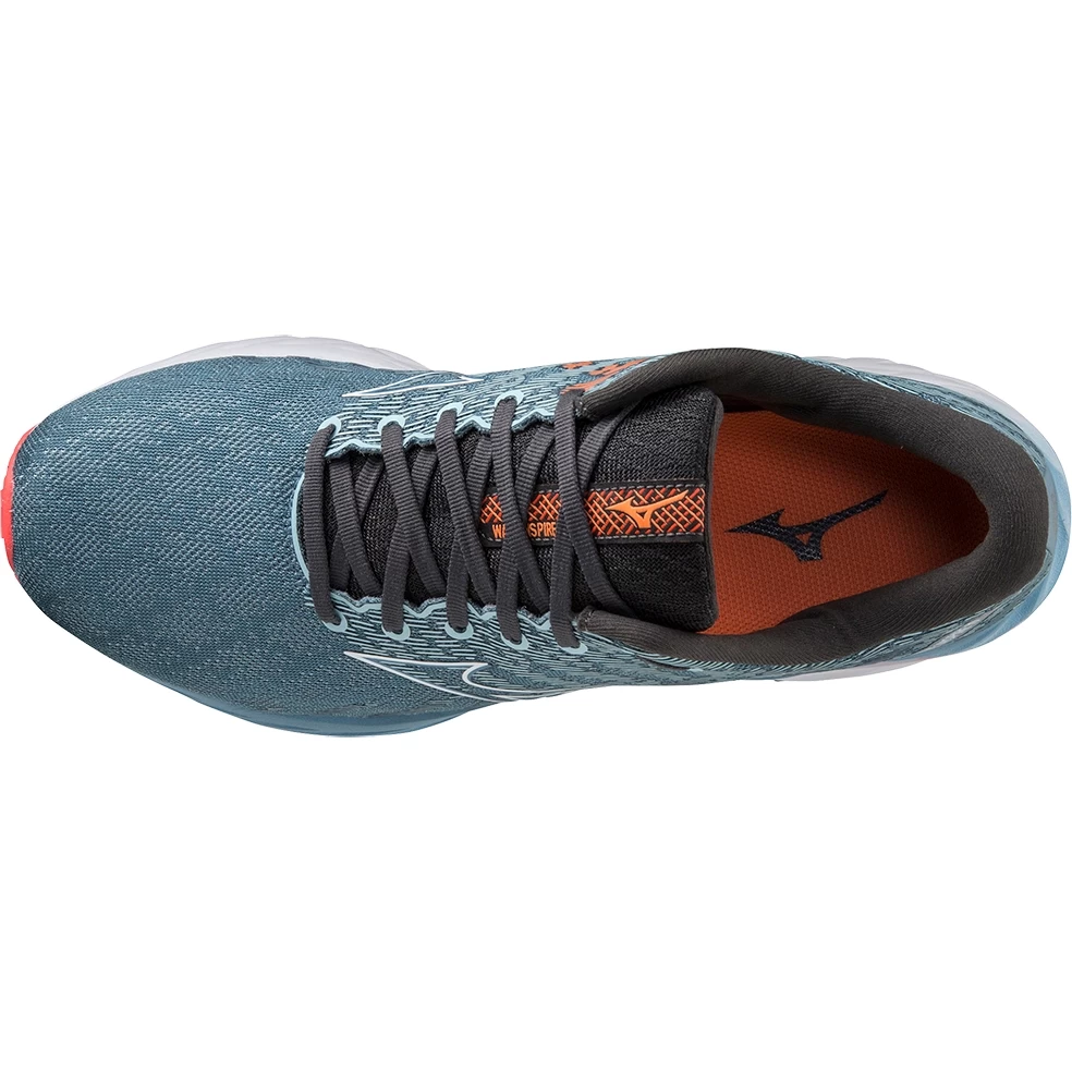 Mizuno Wave Inspire 19 Running Shoes Men - Provincial Blue / White / Light Orange 7 Mizuno Wave Inspire 19 Running Shoes Men - Provincial Blue / White / Light Orange - Image 7