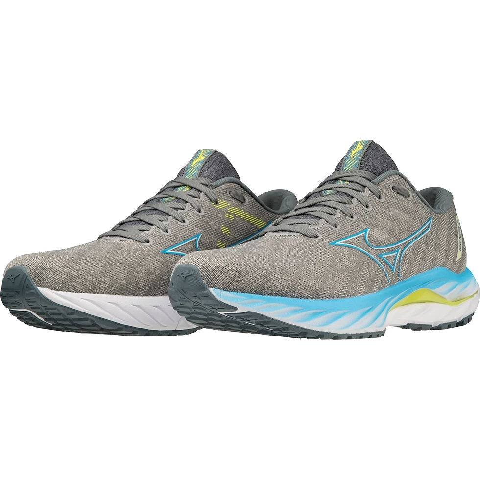 Mizuno Wave Inspire 19 Running Shoes Men - Ultimate Gray / Jet Blue / Bolt 2 1 Mizuno Wave Inspire 19 Running Shoes Men - Ultimate Gray / Jet Blue / Bolt 2