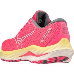 Mizuno Wave Inspire 19 Running Shoes Women - High-Vis Pink / Snow White / Luminous -Mizuno Store mizuno wave inspire 19 womens running shoes high vis pink snow white luminous 4 1503745