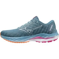 Mizuno Wave Inspire 19 Running Shoes Women - Provincial Blue / White / Magnificent Magenta