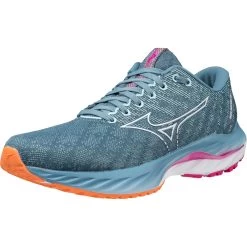 Mizuno Wave Inspire 19 Running Shoes Women - Provincial Blue / White / Magnificent Magenta -Mizuno Store mizuno wave inspire 19 womens running shoes provincial blue white magnificent magenta 5 1399089