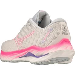 Mizuno Wave Inspire 19 Running Shoes Women - Snow White / Sakura Glow / Purple Punch -Mizuno Store mizuno wave inspire 19 womens running shoes snow white sakura glow purple punch 4 1503755