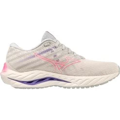 Mizuno Wave Inspire 19 Running Shoes Women - Snow White / Sakura Glow / Purple Punch -Mizuno Store mizuno wave inspire 19 womens running shoes snow white sakura glow purple punch 6 1503757
