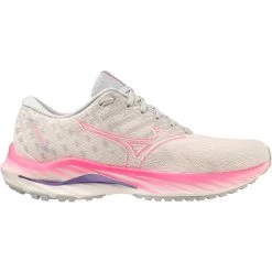 Mizuno Wave Inspire 19 Running Shoes Women - Snow White / Sakura Glow / Purple Punch -Mizuno Store mizuno wave inspire 19 womens running shoes snow white sakura glow purple punch 7 1503758