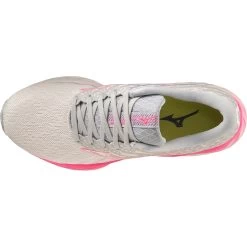 Mizuno Wave Inspire 19 Running Shoes Women - Snow White / Sakura Glow / Purple Punch -Mizuno Store mizuno wave inspire 19 womens running shoes snow white sakura glow purple punch 8 1503759