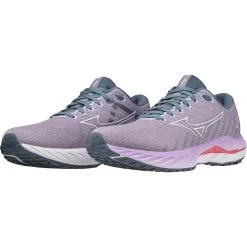 Mizuno Wave Inspire 19 Running Shoes Women - Wisteria / White / Sun Kissed Coral -Mizuno Store mizuno wave inspire 19 womens running shoes wisteria white sun kissed coral 4 1399106