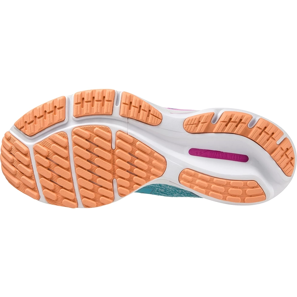 Mizuno Wave Kizuna 3 Running Shoes Women - Maui Blue / Silver / Light Orange 5 Mizuno Wave Kizuna 3 Running Shoes Women - Maui Blue / Silver / Light Orange - Image 5
