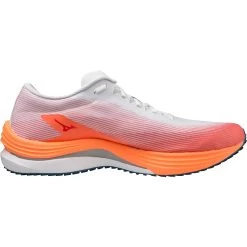 Mizuno Wave Rebellion Flash Running Shoes Men - White / Silver / Light Orange -Mizuno Store mizuno wave rebellion flash running shoes white silver light orange 3 1399207