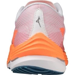 Mizuno Wave Rebellion Flash Running Shoes Men - White / Silver / Light Orange -Mizuno Store mizuno wave rebellion flash running shoes white silver light orange 5 1399217