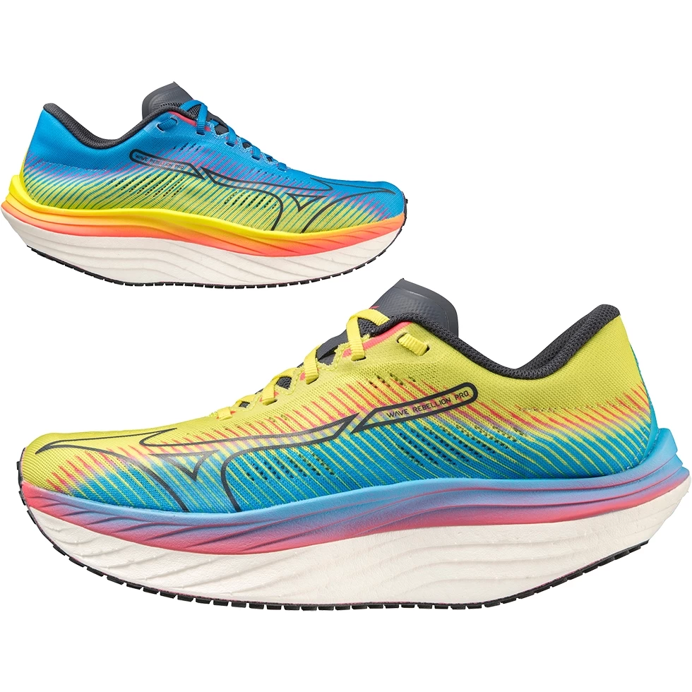 Mizuno Wave Rebellion Pro Running Shoes Men - Bolt 2 / Ombre Blue / Jet Blue 3 Mizuno Wave Rebellion Pro Running Shoes Men - Bolt 2 / Ombre Blue / Jet Blue - Image 3