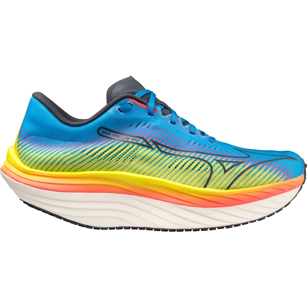 Mizuno Wave Rebellion Pro Running Shoes Men - Bolt 2 / Ombre Blue / Jet Blue 2 Mizuno Wave Rebellion Pro Running Shoes Men - Bolt 2 / Ombre Blue / Jet Blue - Image 2