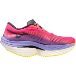 Mizuno Wave Rebellion Pro Running Shoes Women - High-Vis Pink / Ombre Blue / Purple Punch -Mizuno Store mizuno wave rebellion pro womens running shoes high vis pink ombre blue purple punch 4 1503800