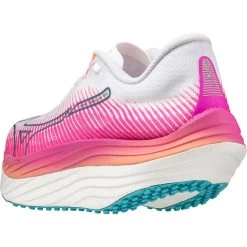 Mizuno Wave Rebellion Pro Running Shoes Women - White / Silver / Magnificent Magenta -Mizuno Store mizuno wave rebellion pro womens running shoes white silver magnificent magenta 6 1399224