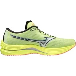 Mizuno Wave Rebellion Running Shoes Men - Neo Lime / White / Neon Flame -Mizuno Store mizuno wave rebellion running shoes neo lime white neon flame 3 1115656