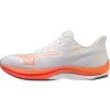 Mizuno Wave Rebellion Sonic Running Shoes Men - White / Light Orange / Blue Ashes
