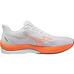 Mizuno Wave Rebellion Sonic Running Shoes Men - White / Light Orange / Blue Ashes -Mizuno Store mizuno wave rebellion sonic running shoes white light orange blue ashes 3 1399271